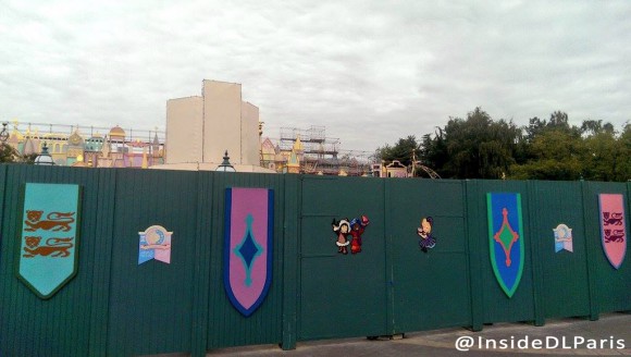 it's a small world being Refurbished in Disneyland Paris