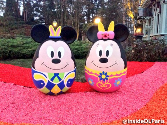 Disneyland Paris Spring 2016 decorations - character eggs