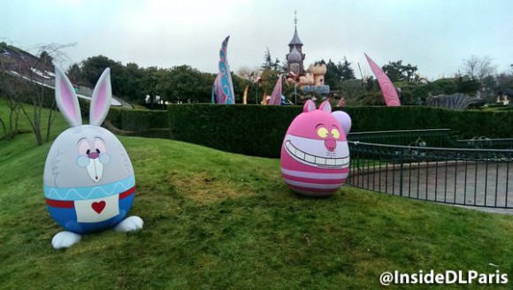 Disneyland Paris Spring 2016 decorations - character eggs