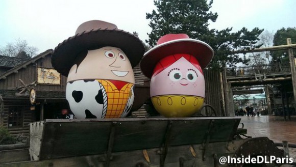 Disneyland Paris Spring 2016 decorations - character eggs