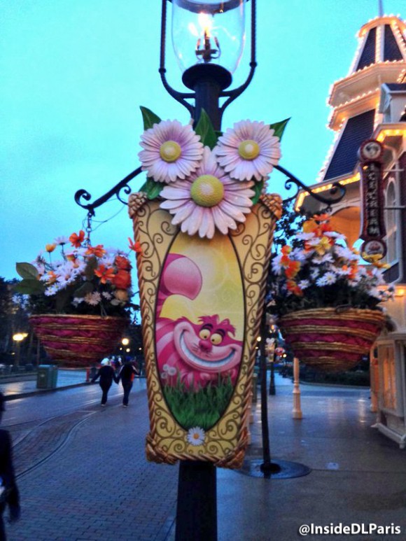 Disneyland Paris Spring 2016 decorations - lamp post character banners