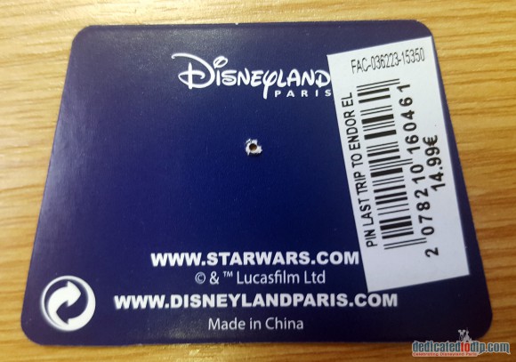 Disneyland Paris Magical Memorabilia: Last trip To Endor Pin