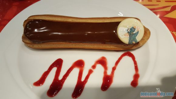 Disneyland Paris Restaurant Review: Bistrot Chez Rémy - Chocolate and Hazelnut Éclair