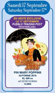 Disneyland Paris Pin Releases - September 17th 2016