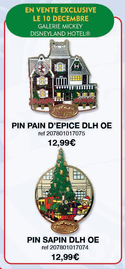 Disneyland Paris Pins For December 2016