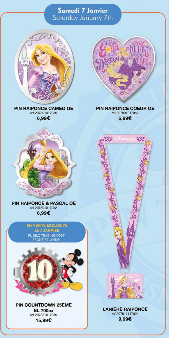 Disneyland Paris Pin Releases – January 7th 2017