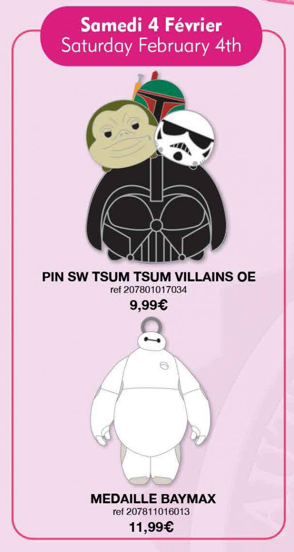 Disneyland Paris Pins February 4th 2017