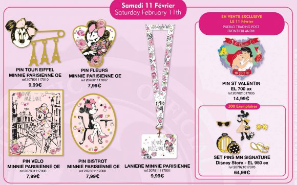 Disneyland Paris Pins February 11th 2017