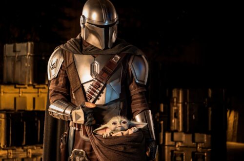 The Mandalorian with Grogu at Disneyland Paris