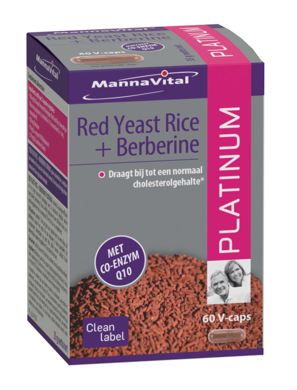 De Kleine Theeboom - Voedingssupplementen - Mannavital - Red Yeast Rice Berberine - Platinum