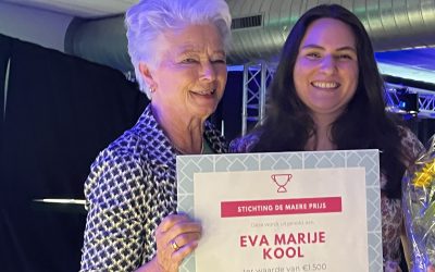 De Maere Prijs uitgereikt aan Eva Marije Kool