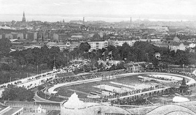 Utsikt över Baltiska utställningen i Malmö 1914