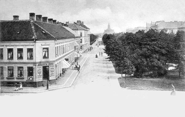Hörnet Kaptensgatan och Kungsgatan