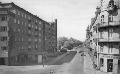 Hörnet Drottninggatan och Östra Förstadsgatan