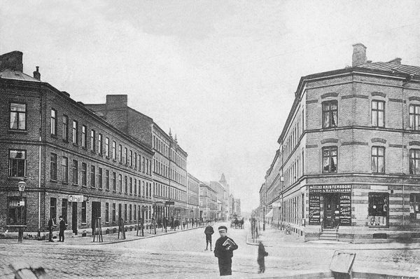 Fredsgatan sedd från Lundavägen