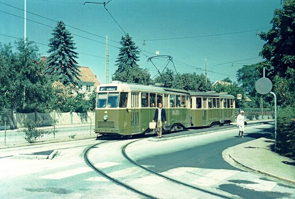 Spårvagn linje 4 på väg mot Sibbarp