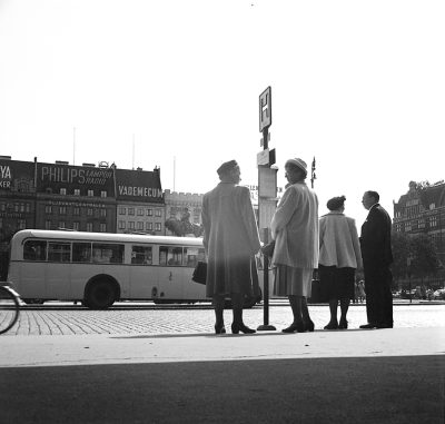 Busshållplats på Stortorget
