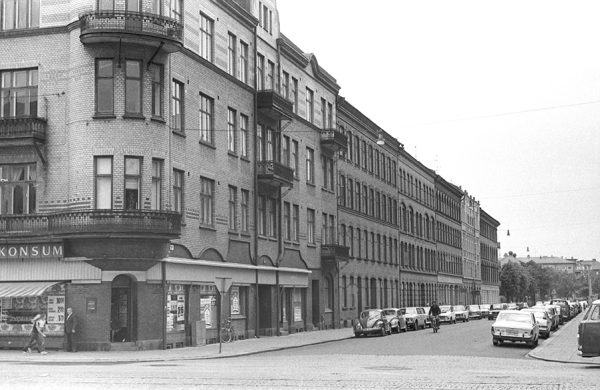 Hörnet Föreningsgatan och Kornettsgatan