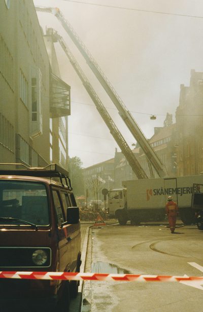 Brand i Triangelns köpcentrum