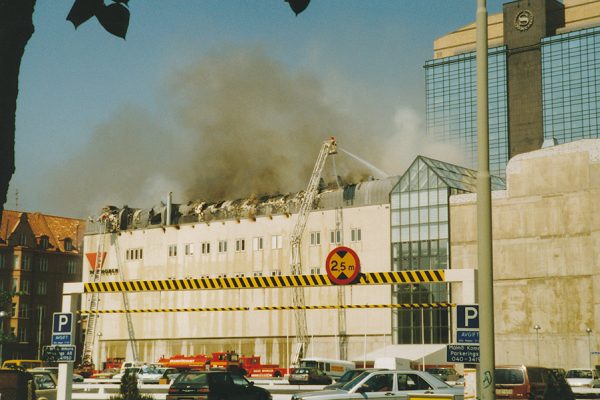 Brand i Triangelns köpcentrum