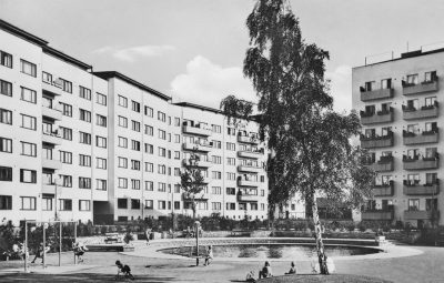 Innergård i bostadsområdet Ellstorp