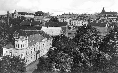 Utsikt över Kanalgatan och Gustav Adolfs torg