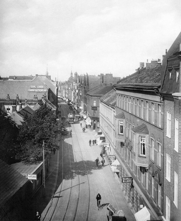 Utsikt över Södra Förstadsgatan