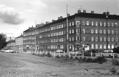 Hörnet Spårvägsgatan och Södervärnsgatan