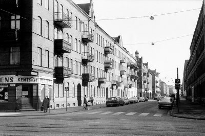 Hörnet Sofielundsvägen och Bergsgatan