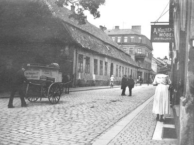 Gamla Barnasylen på hörnet Djäknegatan och Baltzarsgatan