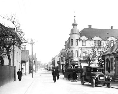 Hörnet Sveagatan och Järnvägsgatan