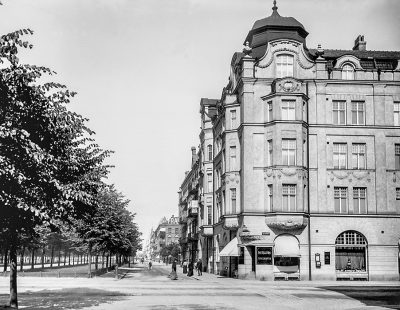 Hörnet Kungsgatan och Amiralsgatan