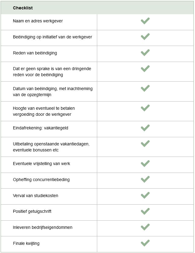 Wat staat er in een vaststellingsovereenkomst