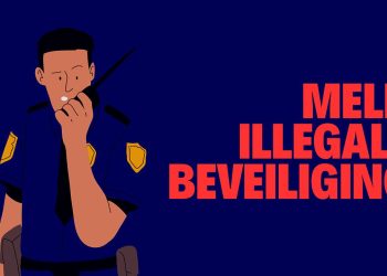 Beveiliger signaleert een mogelijke misstand voor het Meldpunt illegale beveiliging van VVNL.