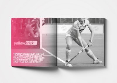 Spreadpagina jaarboek 2015-2016 Gooische Hockey Club