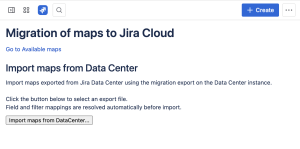 Migration page in Jira Cloud with import controls
