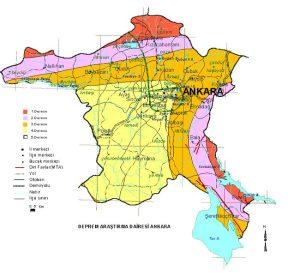 Ankara earthquake risk map