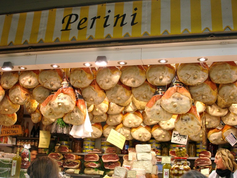 Schinken bei Perini auf dem Mercato Centrale