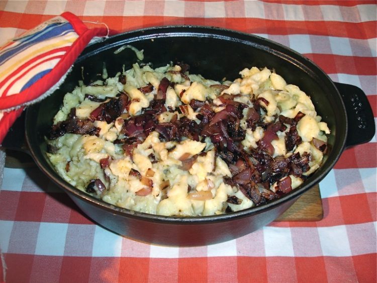 Käsespatzen mit Limburger