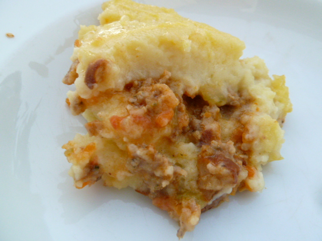 Hachis Parmentier mit Bratwurstfülle