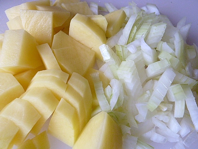 Spinatsuppe mit Einlage