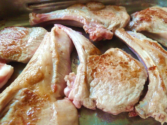 Türkische Lammkotelettes mit Estragonbutter