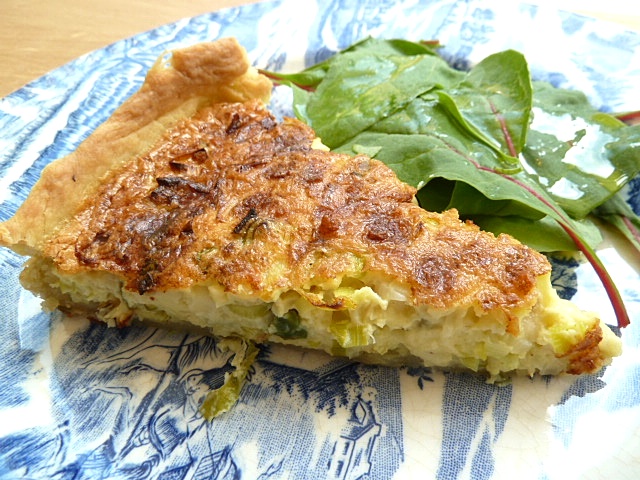 Quiche mit Lauch und Käse