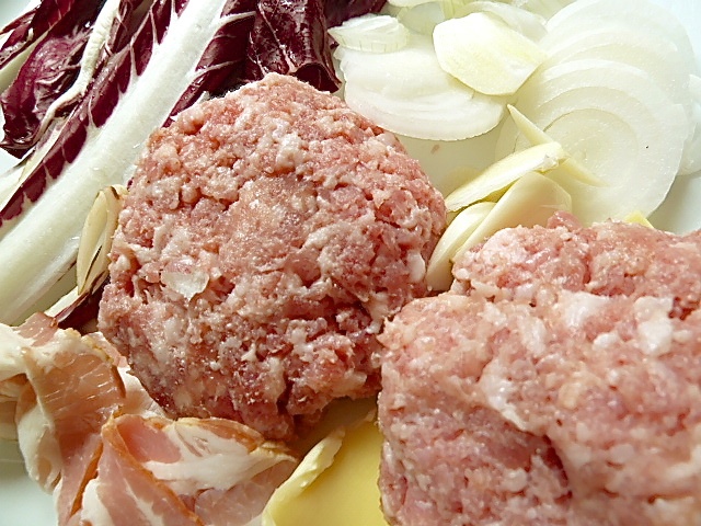 Salsiccia-Burger mit Radicchio Trevisano