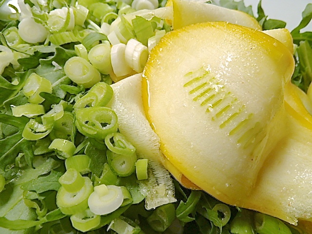 Zucchinischeiben mit Fischsoße
