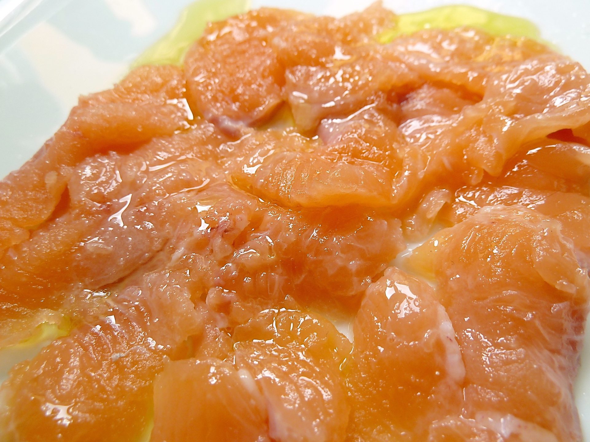 Ceviche von der Lachsforelle mit Salicornes und Forellenkaviar