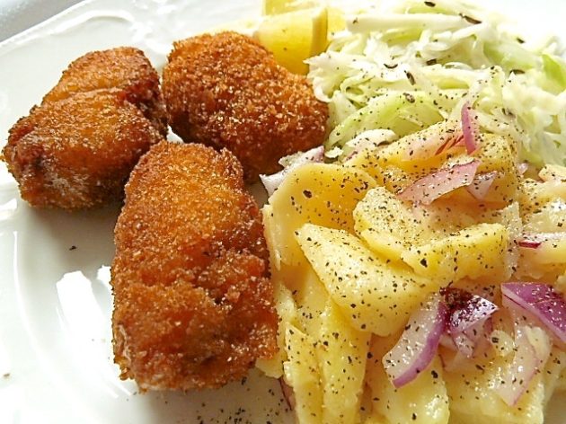 Gebackene Spanferkelbäckchen