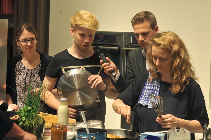 Der Grund meiner Berlinreise: das AEG Foodblogger-Duell gegen Stefan Marquard auf der IFA 2014