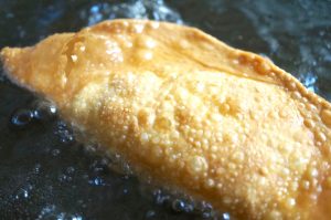 und in Öl ausbacken