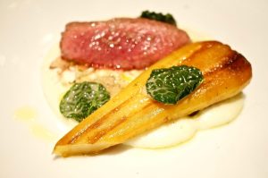 Hirsch, Trüffel, Polenta, Pastinake